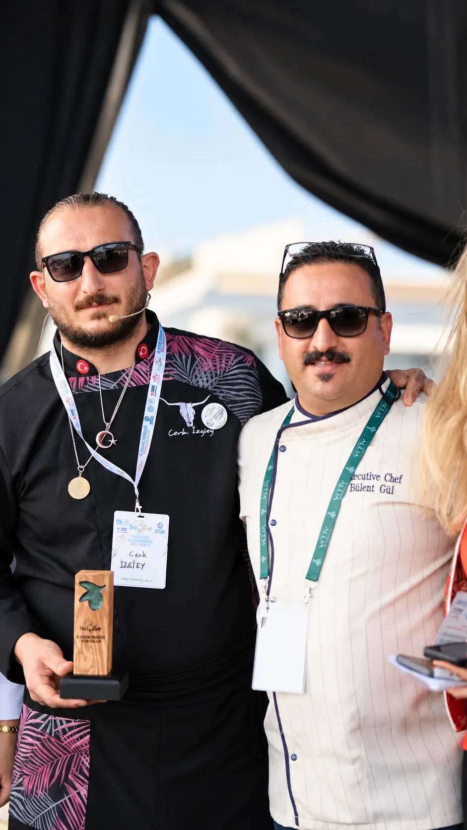 Allia’nın şefi Bülent Gül ve bir meslektaşı FestOlive 2026’da